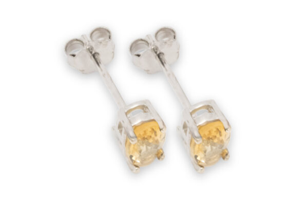 Elegante Ohrstecker mit Citrin