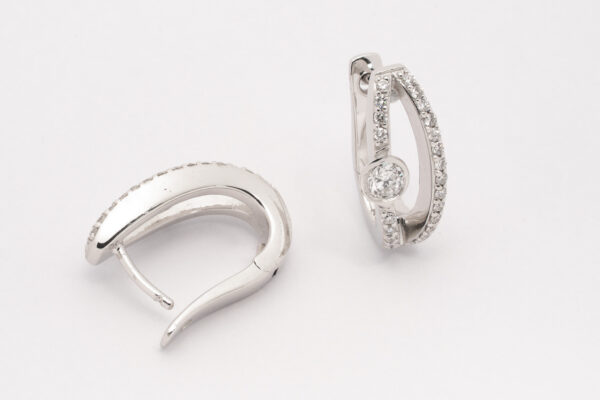 Creolen mit Diamanten