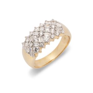 Diamant Ring aus 750 Gelbgold
