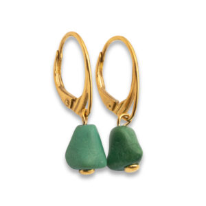 Ohrhänger aus Silber mit Türkis vergoldet