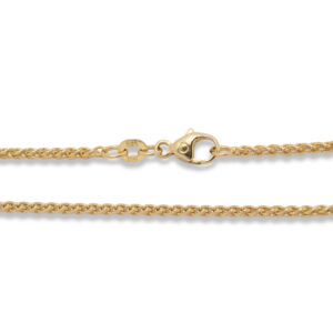 Zopfkette aus 585 Gelbgold